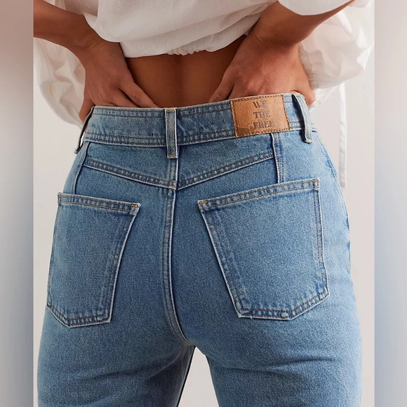 Free people Xena slim straight jeans in Union blue size 27 - Picture 2 of 4